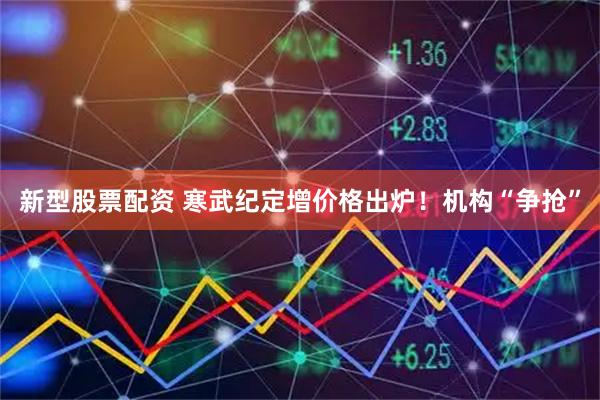 新型股票配资 寒武纪定增价格出炉！机构“争抢”